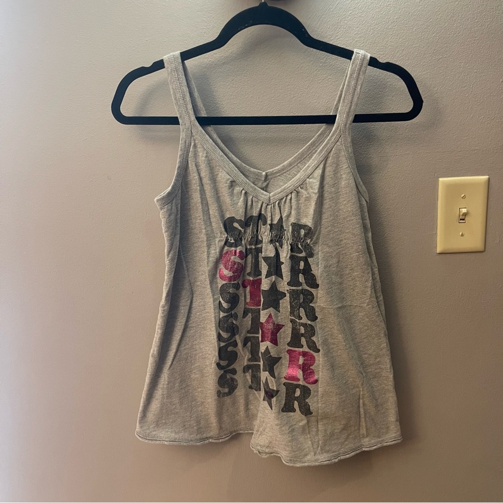 Vintage Y2K Juniors Hannah Montana babydoll Tank Top